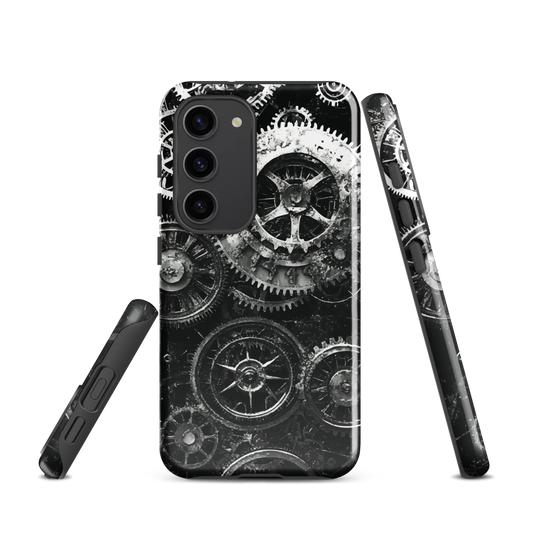 'Clockwork' Samsung Galaxy S23 tough phone case - protective glossy case NZ Australia