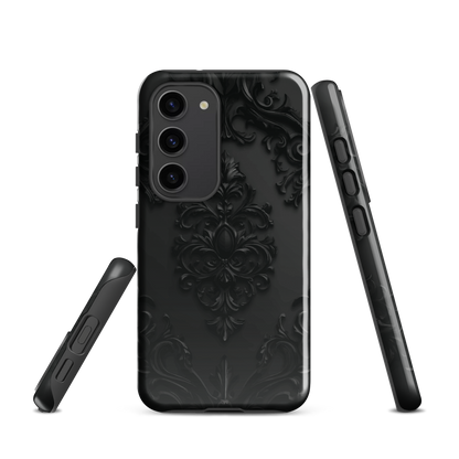 'Obsidian' Samsung Galaxy S23 tough phone case - protective glossy case NZ Australia