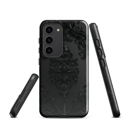 'Obsidian' Samsung Galaxy S23 tough phone case - protective glossy case NZ Australia
