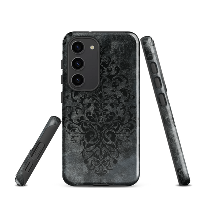 'Damask' Samsung Galaxy S23 tough phone case - protective glossy case NZ Australia