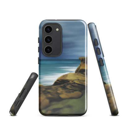 'Castle Point' Samsung Galaxy S23 tough phone case - protective glossy case NZ Australia