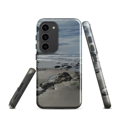 'Quick Sand' Samsung Galaxy S23 tough phone case - protective glossy case NZ Australia