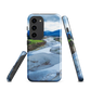 Waiohine phone case featuring artwork of New Zealand’s braided riverbed landscape in the Wairarapa.
