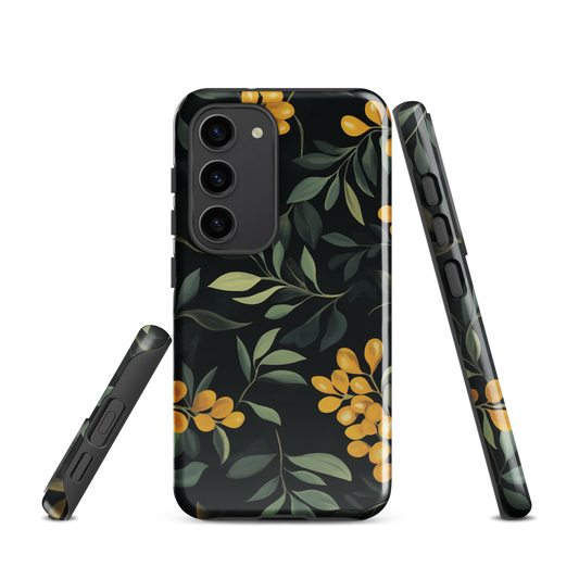 'NZ Kowhai' Samsung Galaxy S23 tough phone case - protective glossy case NZ Australia