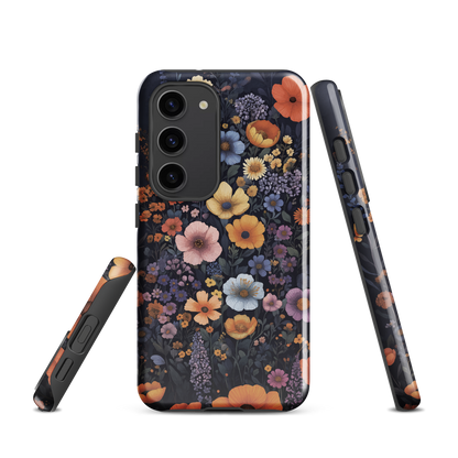 'Wildflowers' Samsung Galaxy S23 tough phone case - protective glossy case NZ Australia
