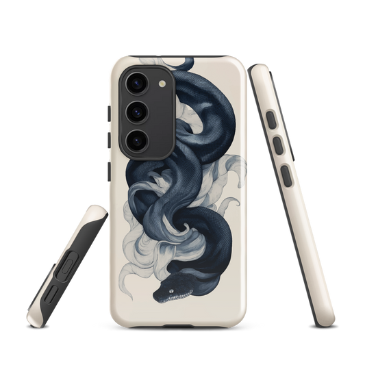 'Midnight Python' Samsung Galaxy S23 tough phone case - protective glossy case NZ Australia