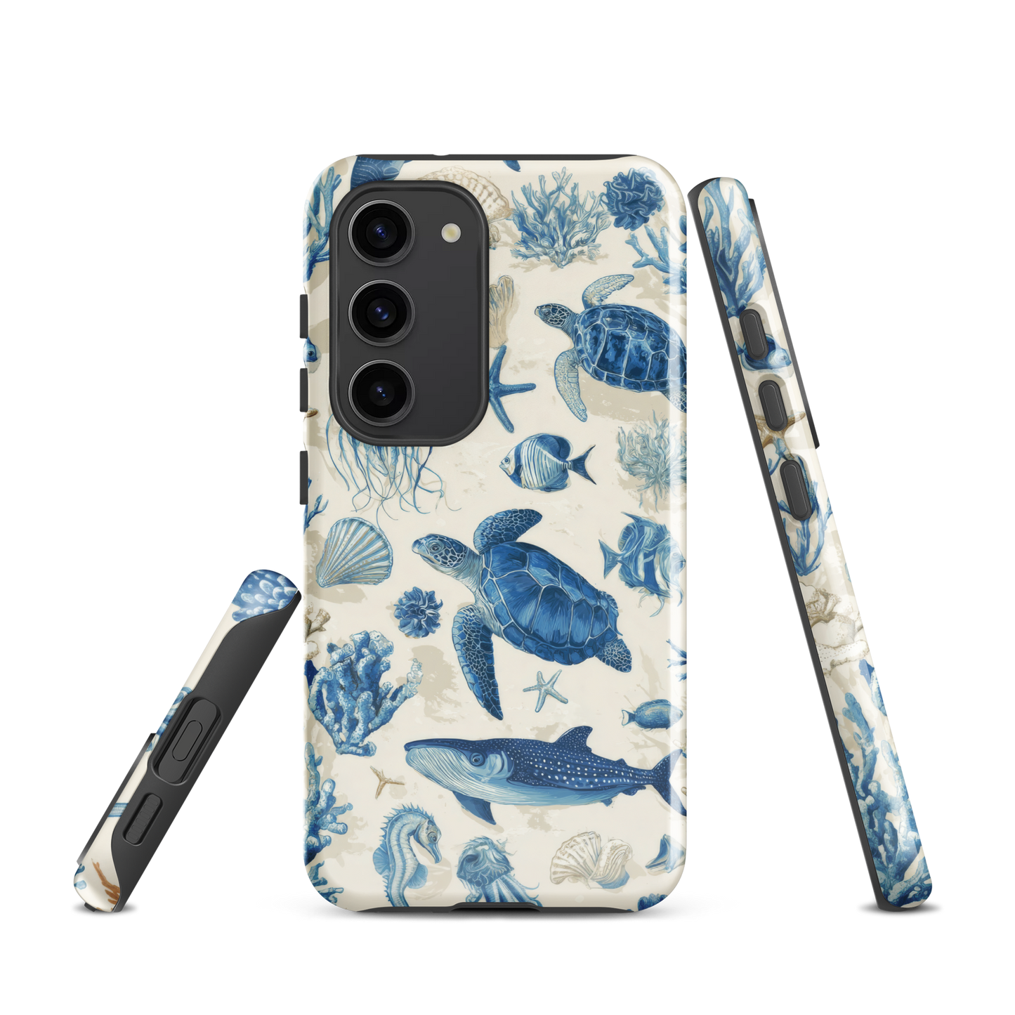'Ocean Sketchbook' Samsung Galaxy S23 tough phone case - protective glossy case NZ Australia