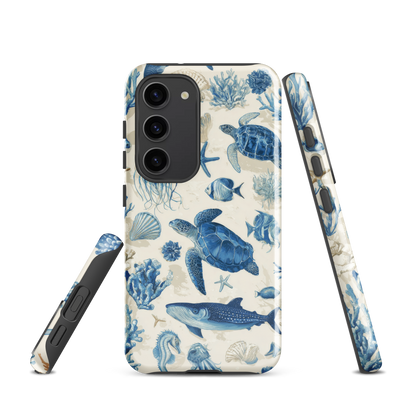 'Ocean Sketchbook' Samsung Galaxy S23 tough phone case - protective glossy case NZ Australia