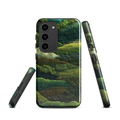 'Forest Layers' Samsung Galaxy S23 tough phone case - protective glossy case NZ Australia