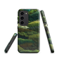 Verdant layers phone case | Abstract green design NZ