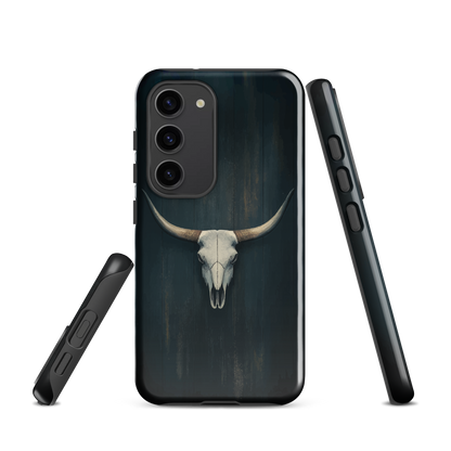 'Longhorn' Samsung Galaxy S23 tough phone case - protective glossy case NZ Australia