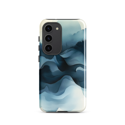 'Still Valleys' Samsung Galaxy S23 tough phone case - protective glossy case NZ Australia