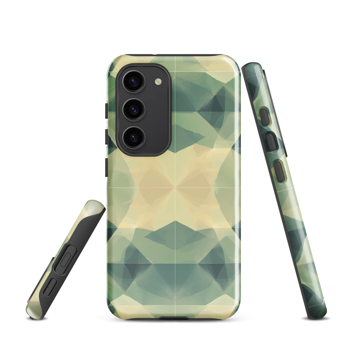 'Symmetry' Samsung Galaxy S23 tough phone case - protective glossy case NZ Australia