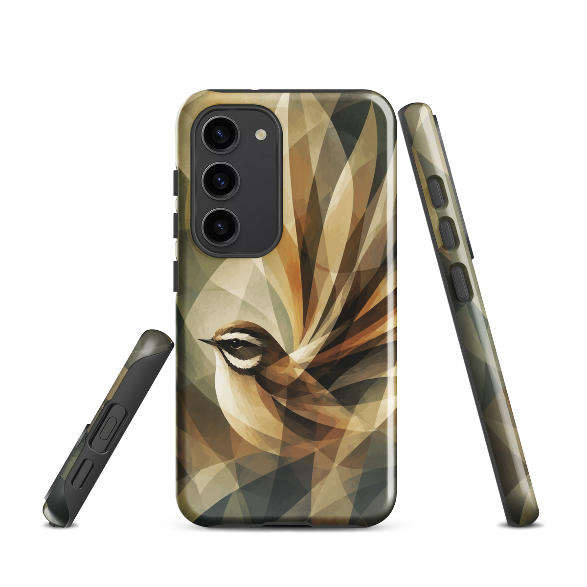 'Fantail' Samsung Galaxy S23 tough phone case - protective glossy case NZ Australia