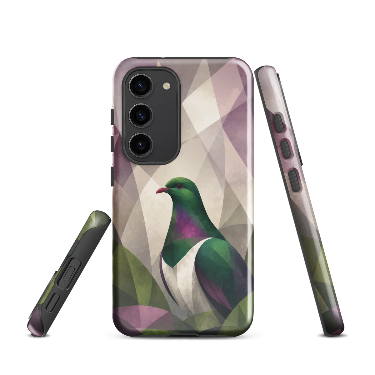 'Kereru' Samsung Galaxy S23 tough phone case - protective glossy case NZ Australia
