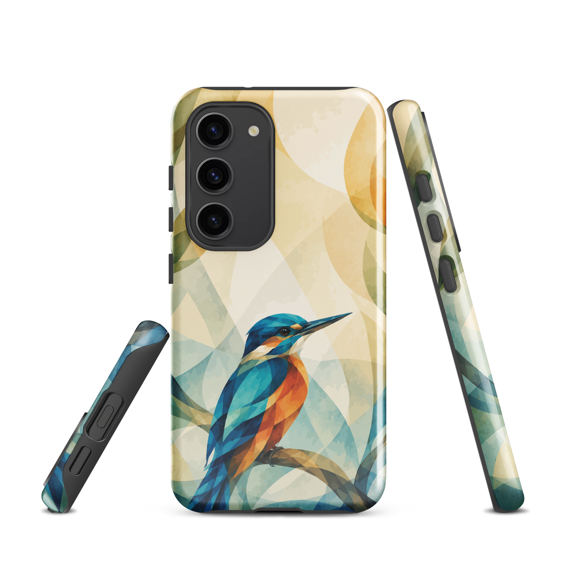 'Kōtare' Samsung Galaxy S23 tough case - protective glossy case NZ Australia