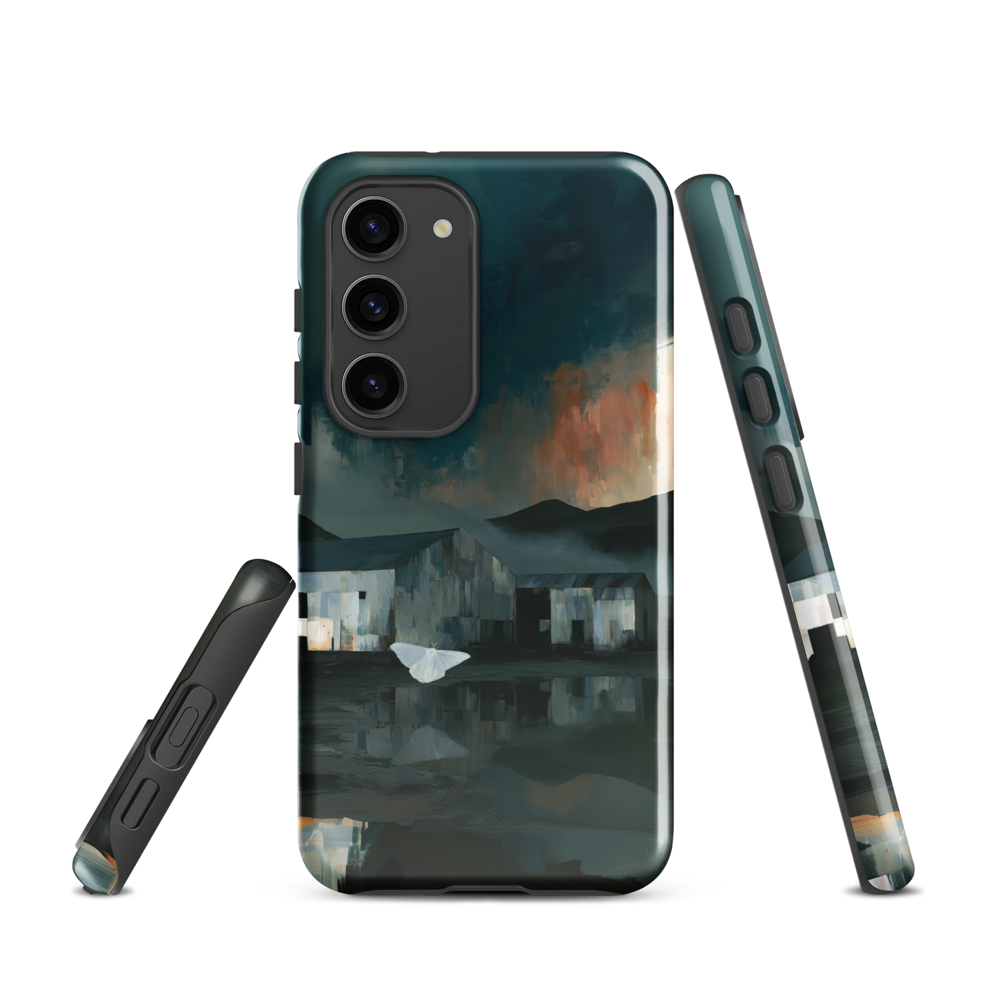 'Evening Flight' Samsung Galaxy S23 tough phone case - protective glossy case NZ Australia