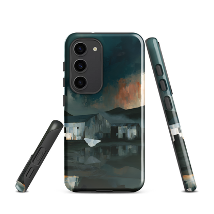 'Evening Flight' Samsung Galaxy S23 tough phone case - protective glossy case NZ Australia
