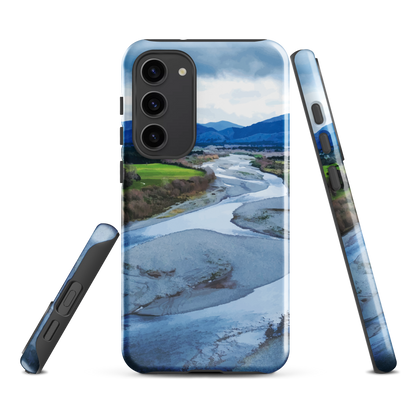 'Waiohine' Samsung Galaxy S23 Plus tough phone case - protective glossy case NZ Australia