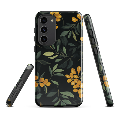 'NZ Kowhai' Samsung Galaxy S23 Plus tough phone case - protective glossy case NZ Australia