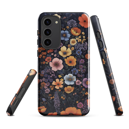 'Wildflowers' Samsung Galaxy S23 Plus tough phone case - protective glossy case NZ Australia