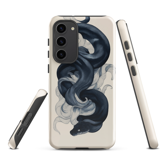'Midnight Python' Samsung Galaxy S23 Plus tough phone case - protective glossy case NZ Australia