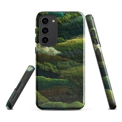 'Forest Layers' Samsung Galaxy S23 Plus tough phone case - protective glossy case NZ Australia