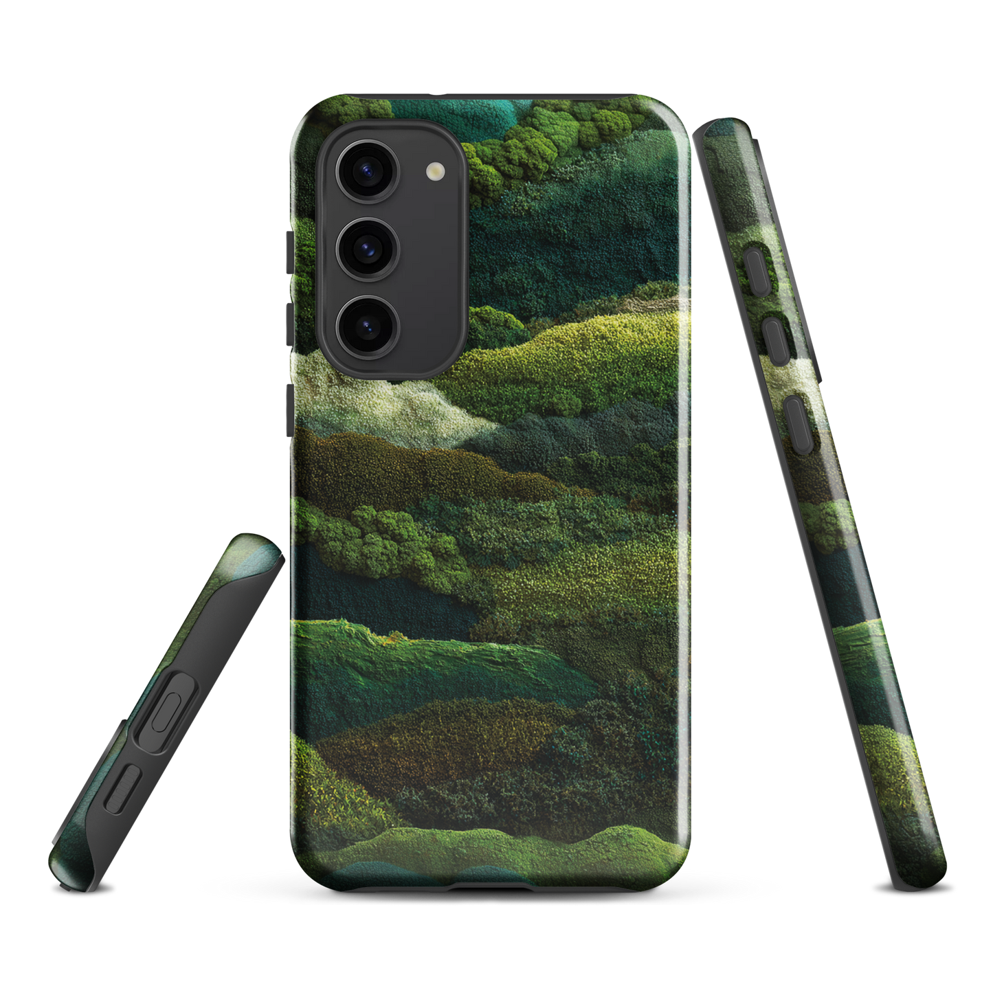 Verdant layers phone case | Abstract green design NZ
