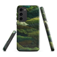 Verdant layers phone case | Abstract green design NZ