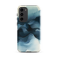 A calming abstract landscape phone case inspired by quiet valleys and soft blue tones.