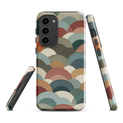 'Warm Horizons' Samsung Galaxy S23 Plus tough phone case - protective glossy case NZ Australia