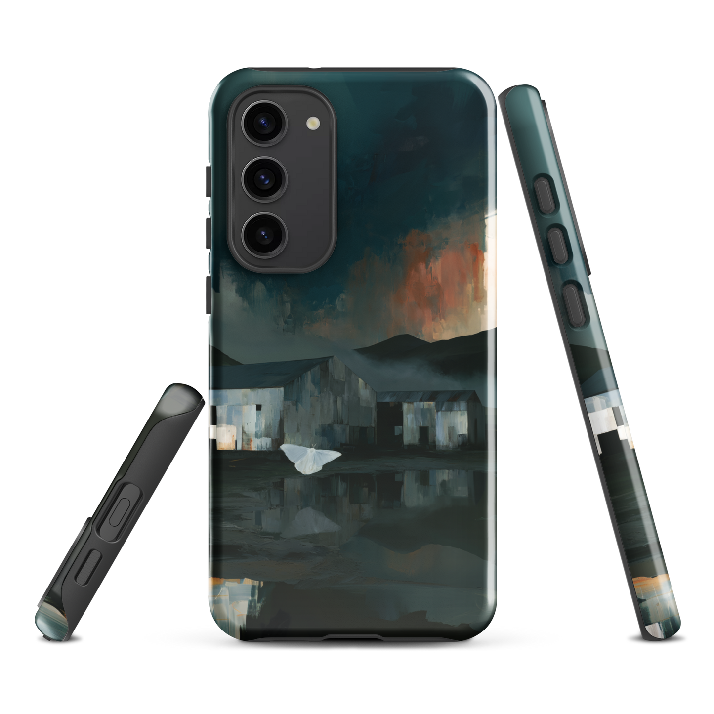 'Evening Flight' Samsung Galaxy S23 Plus tough phone case - protective glossy case NZ Australia