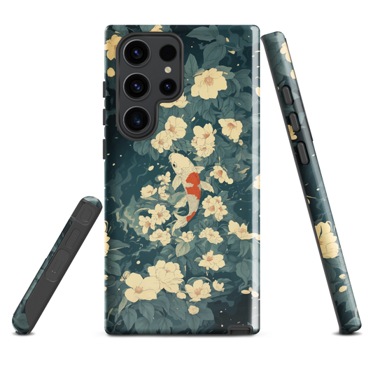 'Koi' Samsung Galaxy S23 Ultra tough phone case - protective glossy case NZ Australia