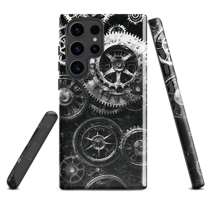 'Clockwork' Samsung Galaxy S23 Ultra tough phone case - protective glossy case NZ Australia