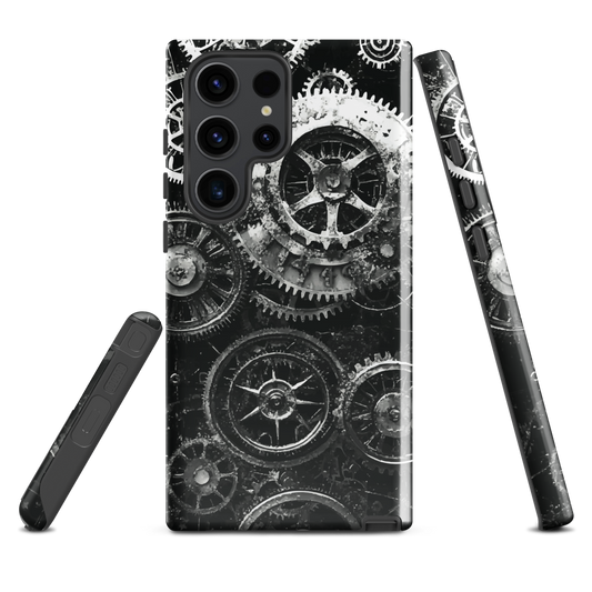'Clockwork' Samsung Galaxy S23 Ultra tough phone case - protective glossy case NZ Australia