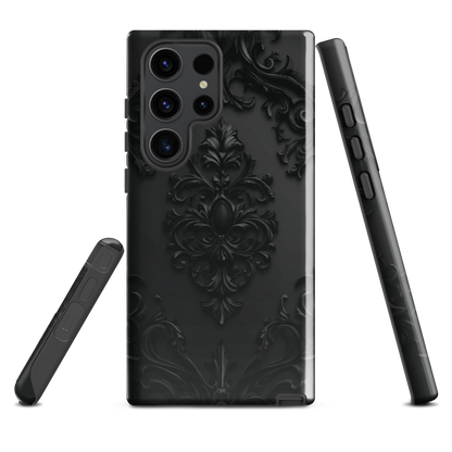 'Obsidian' Samsung Galaxy S23 Ultra tough phone case - protective glossy case NZ Australia