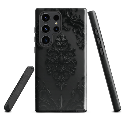 'Obsidian' Samsung Galaxy S23 Ultra tough phone case - protective glossy case NZ Australia
