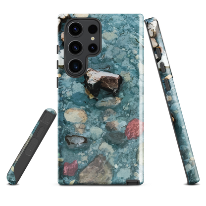 'Washed Away' Samsung Galaxy S23 Ultra tough phone case - protective glossy case NZ Australia