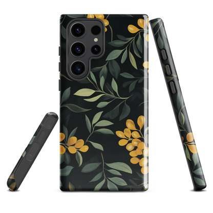 'NZ Kowhai' Samsung Galaxy S23 Ultra tough phone case - protective glossy case NZ Australia