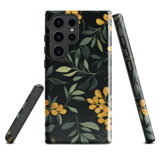'NZ Kowhai' Samsung Galaxy S23 Ultra tough phone case - protective glossy case NZ Australia