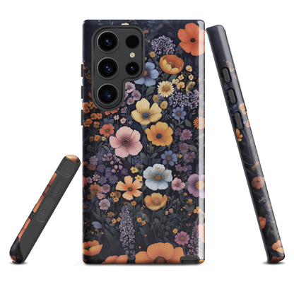 'Wildflowers' Samsung Galaxy S23 Ultra tough phone case - protective glossy case NZ Australia
