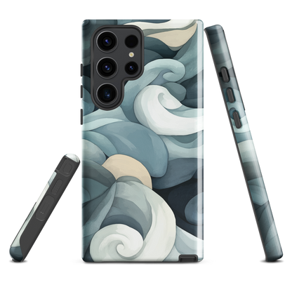 'Ebb and Flow' Samsung Galaxy S23 Ultra tough phone case - protective glossy case NZ Australia