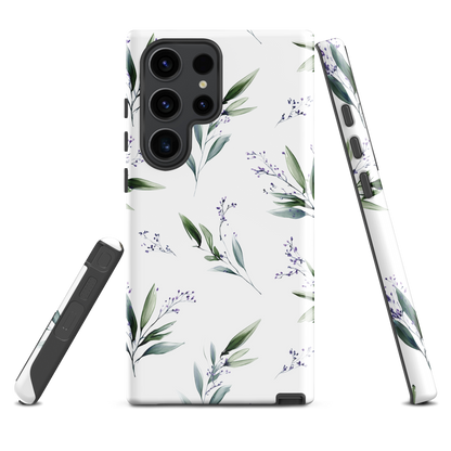'Botanical Sprigs' Samsung Galaxy S23 Ultra tough phone case - protective glossy case NZ Australia