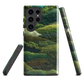 Verdant layers phone case | Abstract green design NZ