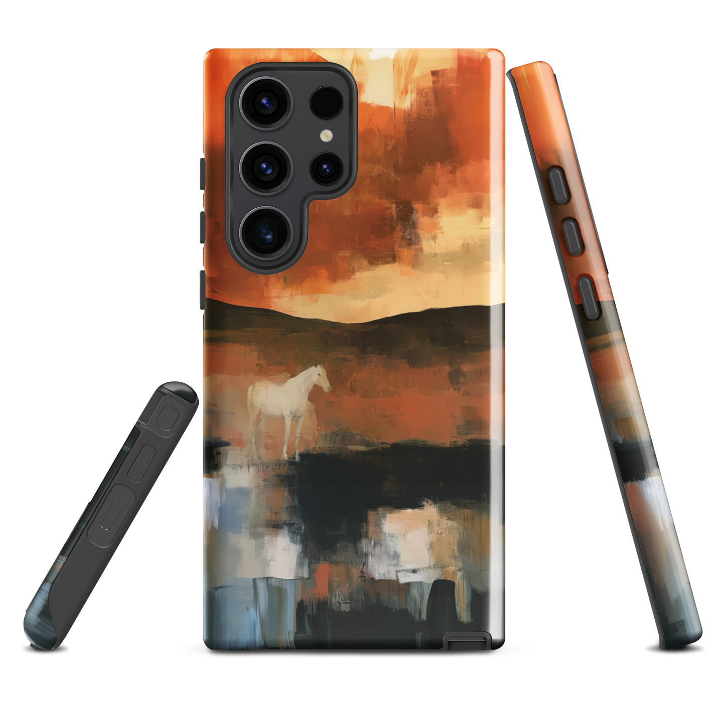 'Ember Fields' Samsung Galaxy S23 Ultra tough phone case - protective glossy case NZ Australia