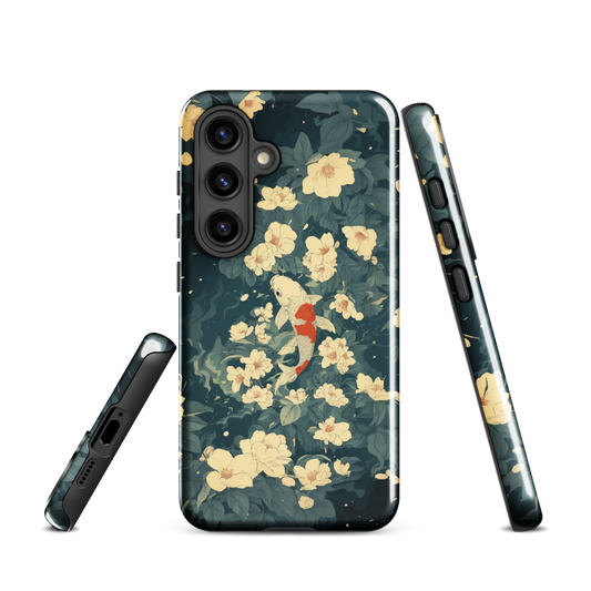 'Koi' Samsung Galaxy S24 tough phone case - protective glossy case NZ Australia