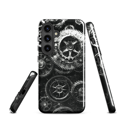 'Clockwork' Samsung Galaxy S24 tough phone case - protective glossy case NZ Australia