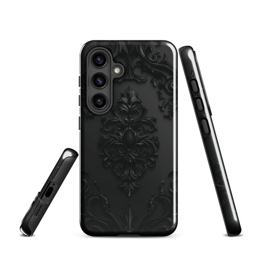 'Obsidian' Samsung Galaxy S24 tough phone case - protective glossy case NZ Australia