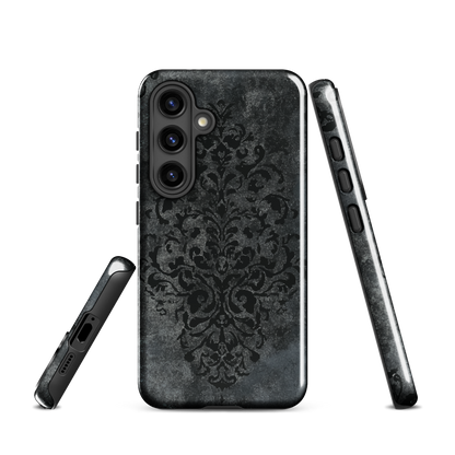 'Damask' Samsung Galaxy S24 tough phone case - protective glossy case NZ Australia