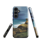 Castlepoint coastal phone case with cliffs, ocean and sky. New Zealand landscape art by designer Ben Hart.